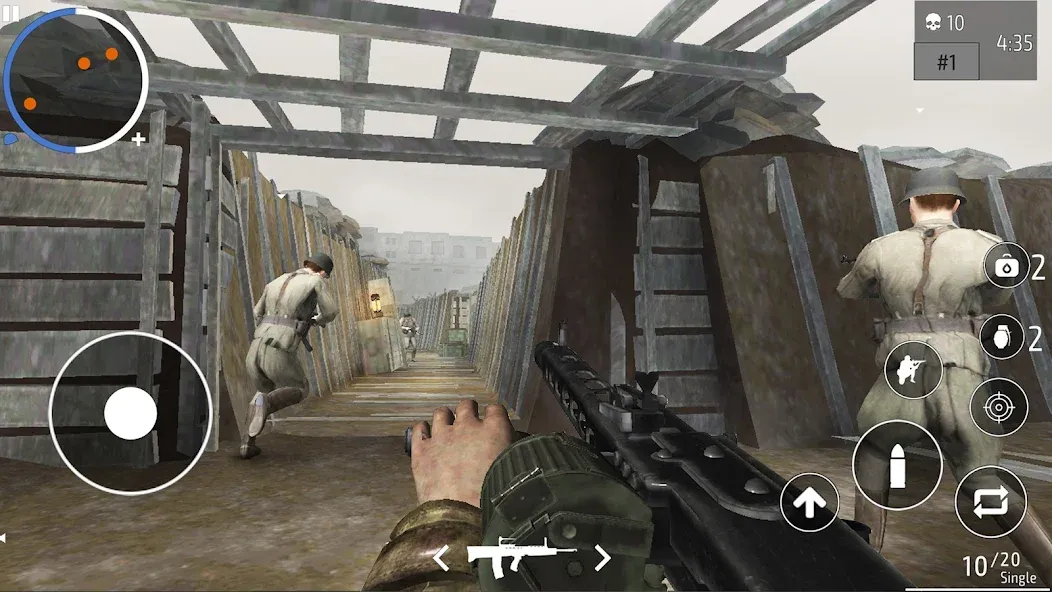 World War 2 Shooter offline MOD — Безлимитные патроны и здоровье на Андроид — скриншот 4 World War 2 Shooter offline MOD — Безлимитные патроны и здоровье на Андроид — скриншот 4