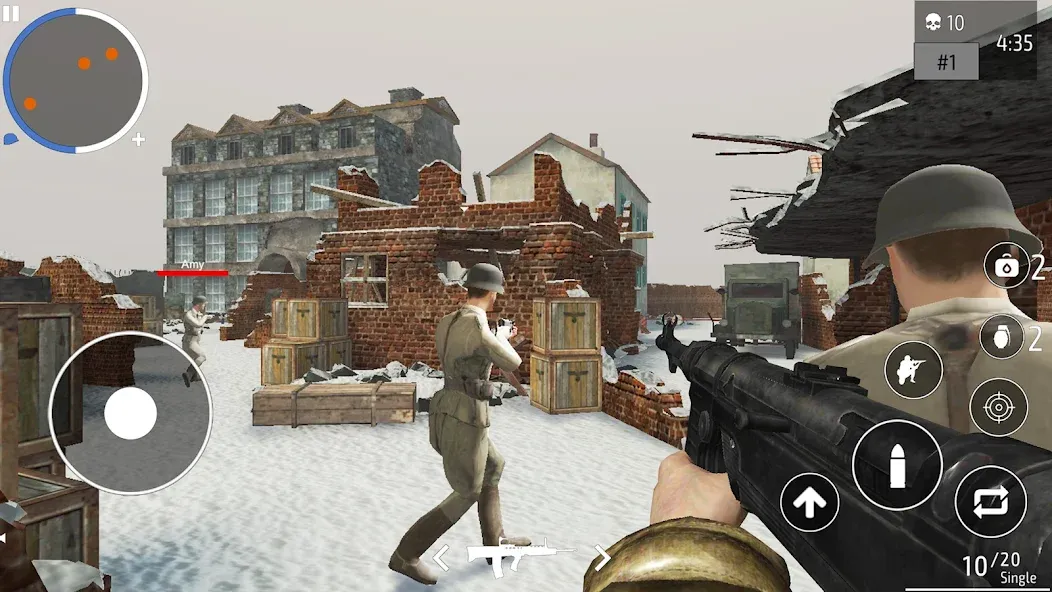 World War 2 Shooter offline MOD — Безлимитные патроны и здоровье на Андроид — скриншот 5 World War 2 Shooter offline MOD — Безлимитные патроны и здоровье на Андроид — скриншот 5