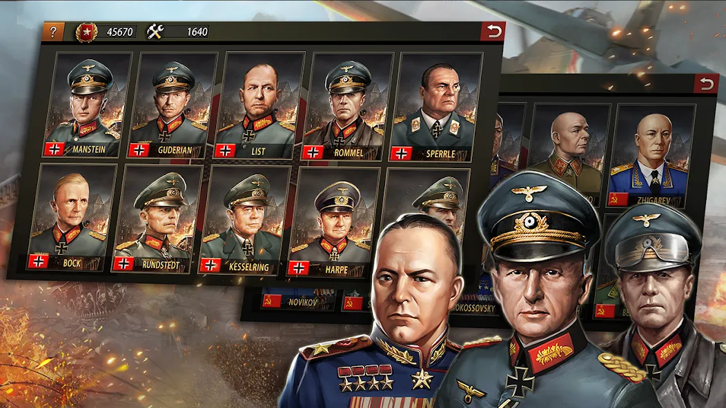 Скачать World War 2:WW2 Strategy Games на Андроид — Безлимитные ресурсы и открытые уровни — скриншот 2