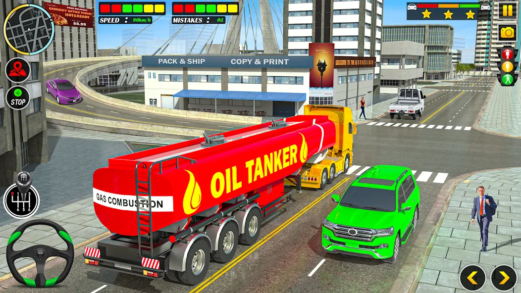 Скачать Offroad Oil Tanker Truck Games (Мод: Безлимитные деньги и топливо) на Андроид — скриншот 2