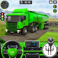 Скачать Offroad Oil Tanker Truck Games (Мод: Безлимитные деньги и топливо) на Андроид
