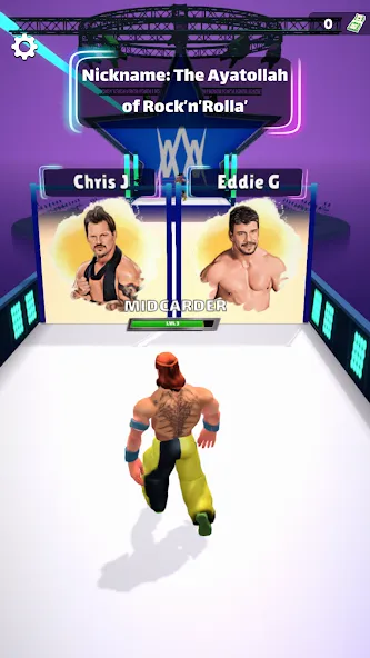 Скачать Wrestling Trivia Run на Андроид — Безлимитные подсказки и жизни — скриншот 1