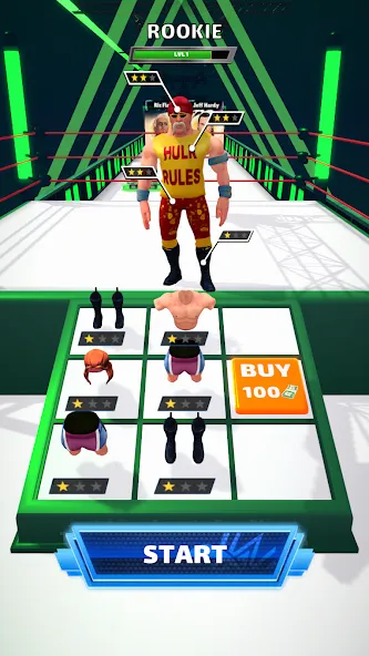 Скачать Wrestling Trivia Run на Андроид — Безлимитные подсказки и жизни — скриншот 2