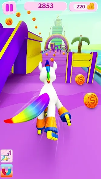 Скачать Unicorn Kingdom: Running Games — Много монет и все уровни открыты — скриншот 1 Скачать Unicorn Kingdom: Running Games — Много монет и все уровни открыты — скриншот 1