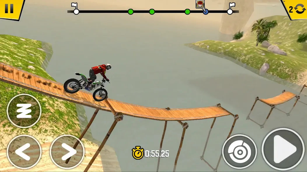 Взломанная Trial Xtreme 4 Bike Racing на Андроид — Безлимитные деньги и топливо — скриншот 1