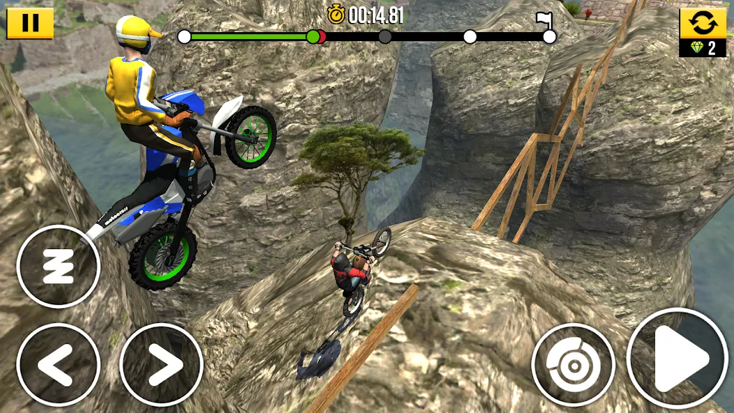 Скачать Trial Xtreme Legends MOD APK — Безлимитные деньги и топовый байк — скриншот 1