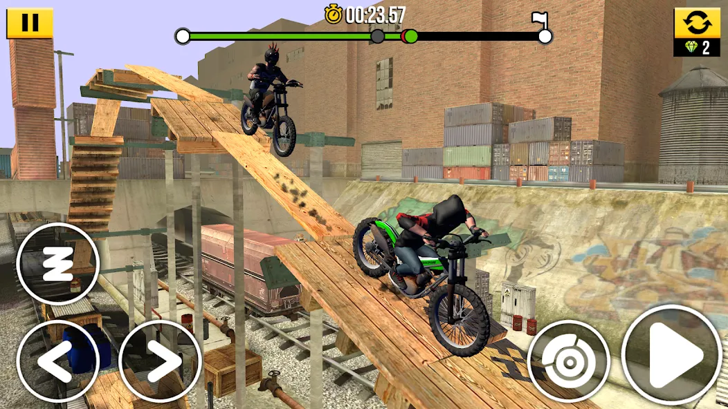Скачать Trial Xtreme Legends MOD APK — Безлимитные деньги и топовый байк — скриншот 3