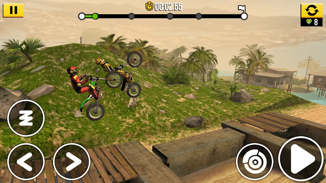 Скачать Trial Xtreme Legends MOD APK — Безлимитные деньги и топовый байк — скриншот 4