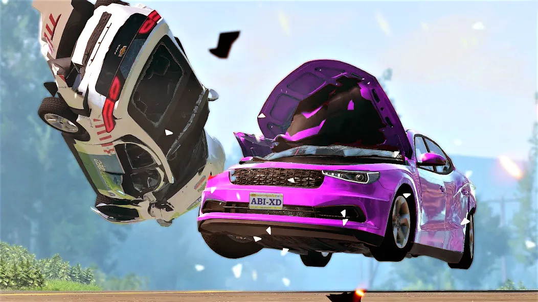 Car Crash: 3D Mega Demolition на Андроид — Мод Безлимитные деньги и разрушения — скриншот 2