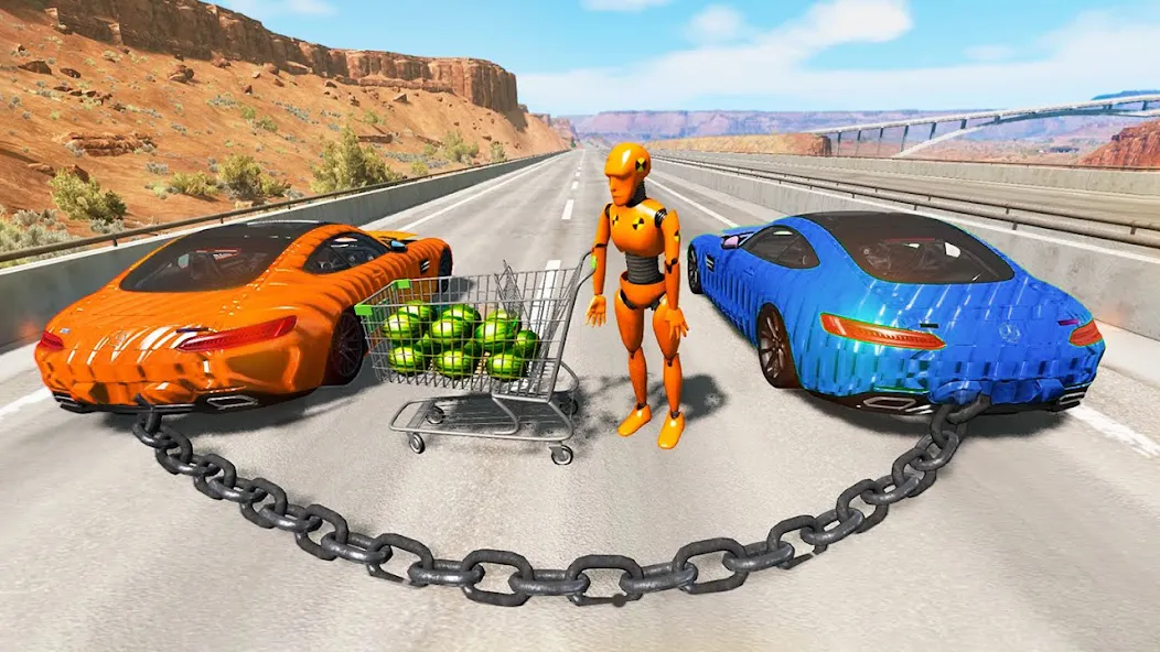 Car Crash: 3D Mega Demolition на Андроид — Мод Безлимитные деньги и разрушения — скриншот 4