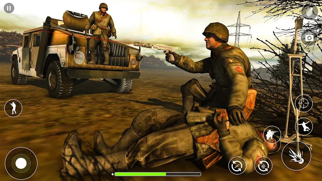 Скачать взлом WW2 Survival Shooter :Gun fire на Андроид — Безлимитные патроны и здоровье — скриншот 3 Скачать взлом WW2 Survival Shooter :Gun fire на Андроид — Безлимитные патроны и здоровье — скриншот 3