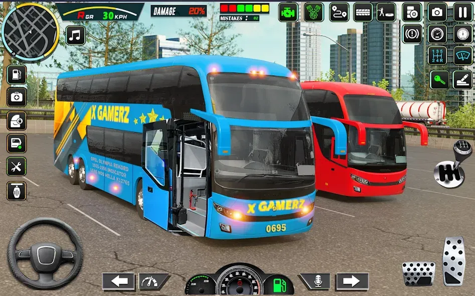 City Bus Simulator - Bus Drive на Андроид — Безлимитные деньги и топливо — скриншот 2