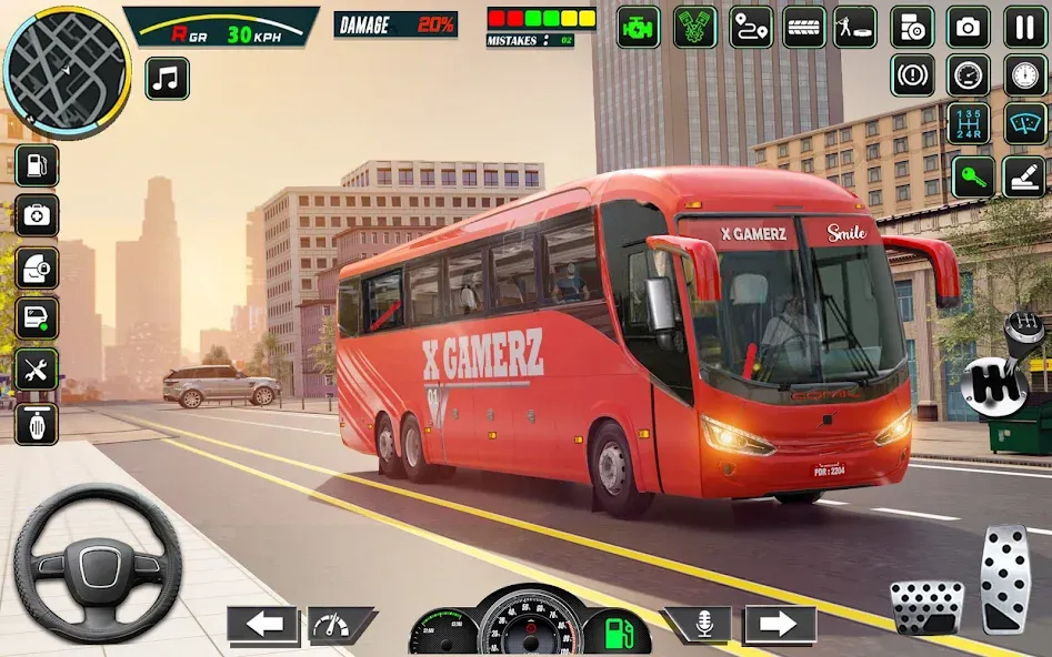City Bus Simulator - Bus Drive на Андроид — Безлимитные деньги и топливо — скриншот 4