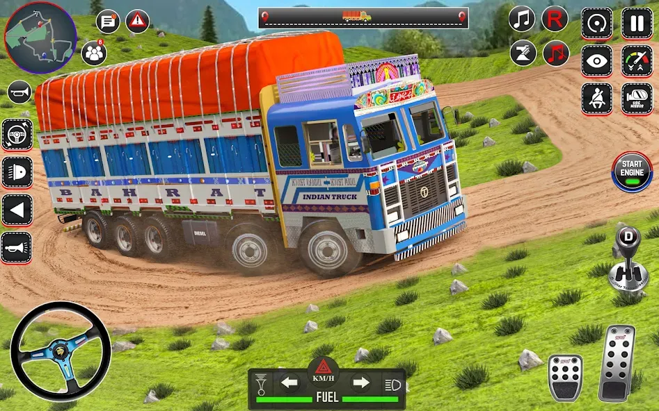 Indian Truck Drive Truck Games (Мод Безлимитные деньги и все машины) — скриншот 3