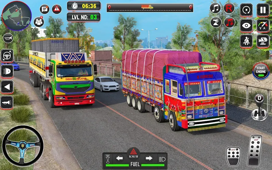 Indian Truck Drive Truck Games (Мод Безлимитные деньги и все машины) — скриншот 4