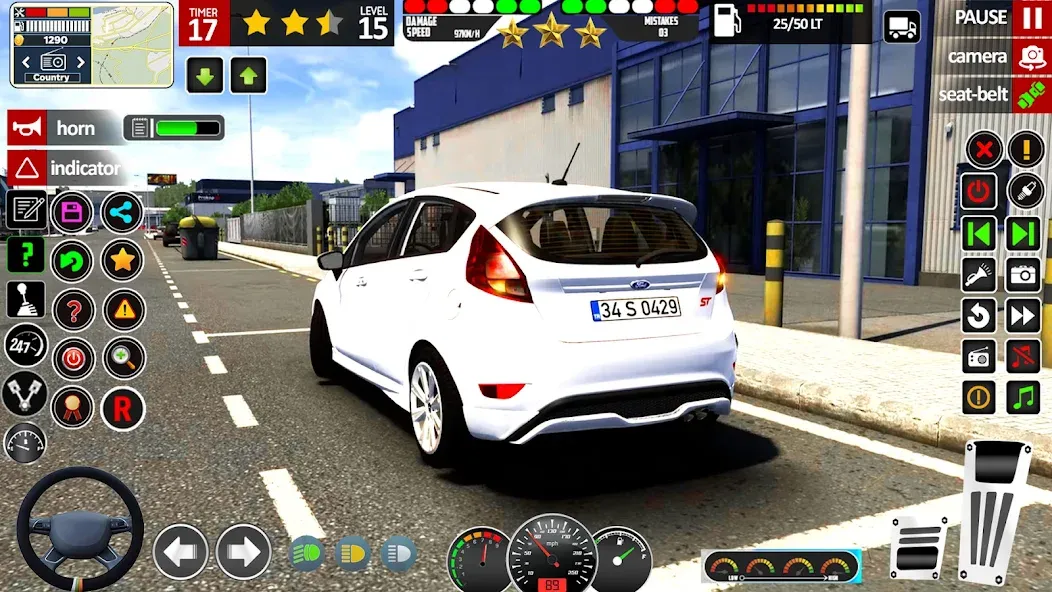 School Car Game 3d Car Driving MOD APK — Безлимитные деньги и все машины открыты — скриншот 3