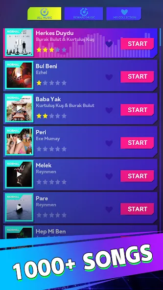 Beat Dancing EDM:music game — Мод: Безлимитные деньги и все песни открыты — скриншот 1