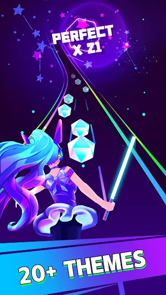 Beat Dancing EDM:music game — Мод: Безлимитные деньги и все песни открыты — скриншот 2