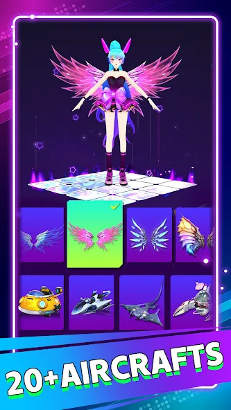 Beat Dancing EDM:music game — Мод: Безлимитные деньги и все песни открыты — скриншот 5