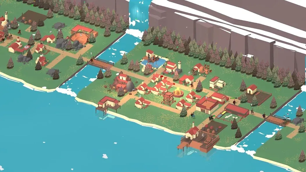 Взлом The Bonfire 2 Uncharted Shores — Безлимитные ресурсы и открыты все здания — скриншот 1