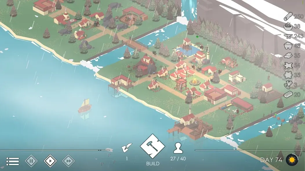 Взлом The Bonfire 2 Uncharted Shores — Безлимитные ресурсы и открыты все здания — скриншот 3