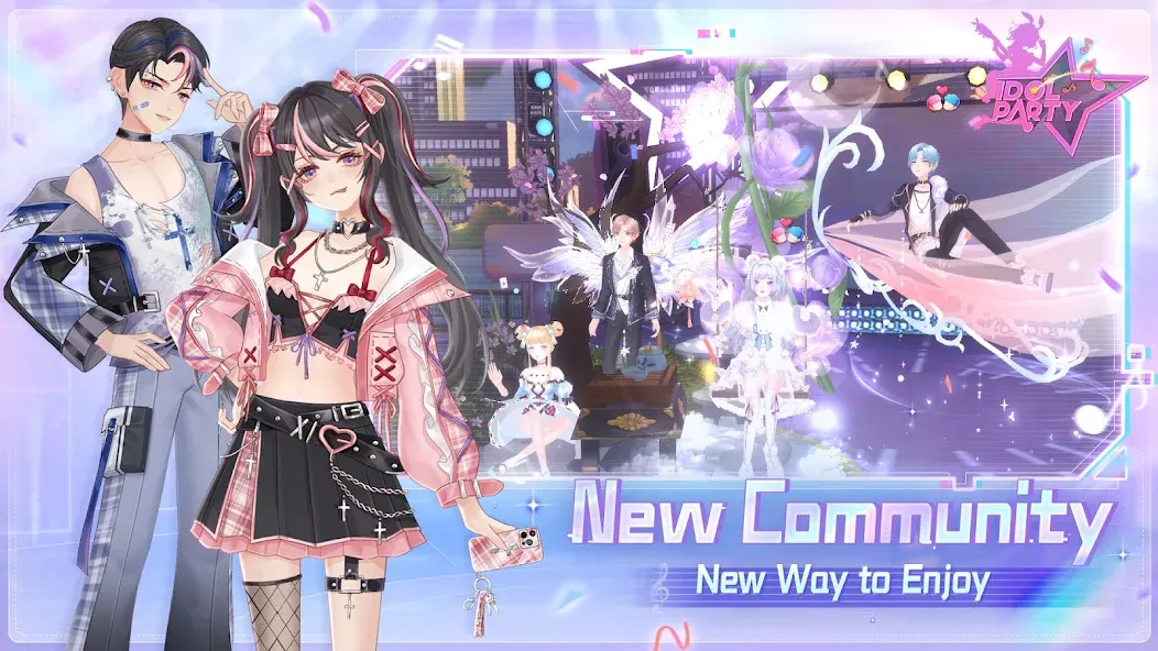 Скачать Idol Party — Модификация Безлимитные монеты и все наряды — скриншот 3