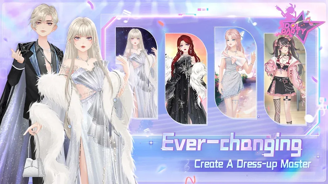 Скачать Idol Party — Модификация Безлимитные монеты и все наряды — скриншот 4