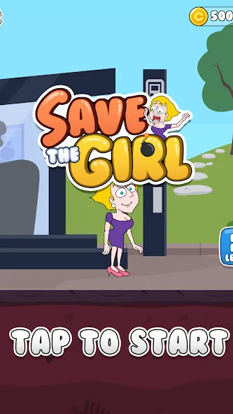 Save The Girl на Андроид — Мод Безлимитные подсказки и пропуск уровней — скриншот 1