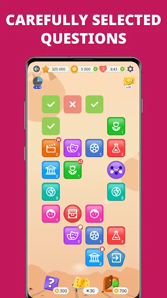 Взломанная QuizzLand. Quiz & Trivia game на Андроид — Без рекламы и все подсказки — скриншот 3