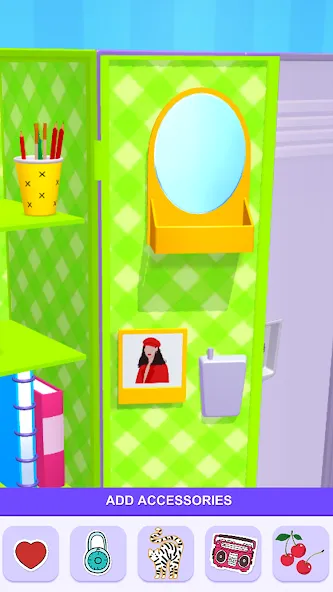 Скачать DIY Locker 3D MOD APK — Разблокированы все шкафчики и уровни — скриншот 2
