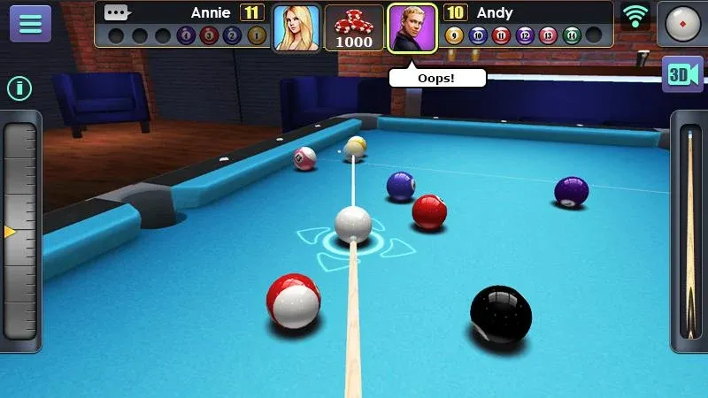 Скачать 3D Pool Ball (Мод: Безлимитные монеты и все столы открыты) на Андроид — скриншот 1