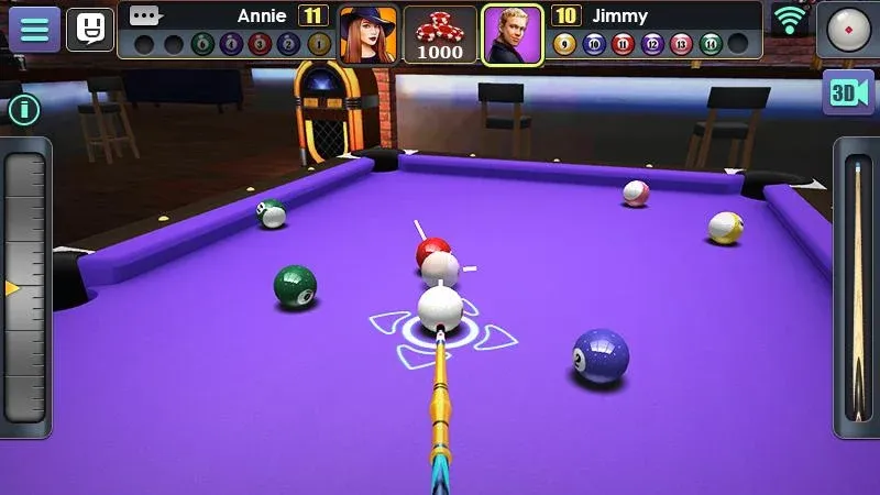 Скачать 3D Pool Ball (Мод: Безлимитные монеты и все столы открыты) на Андроид — скриншот 4
