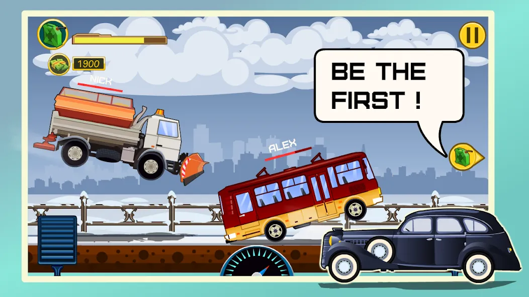 Взломанная Mad Hill Racing: Bluetooth на Андроид — Много денег и открыты трассы — скриншот 4