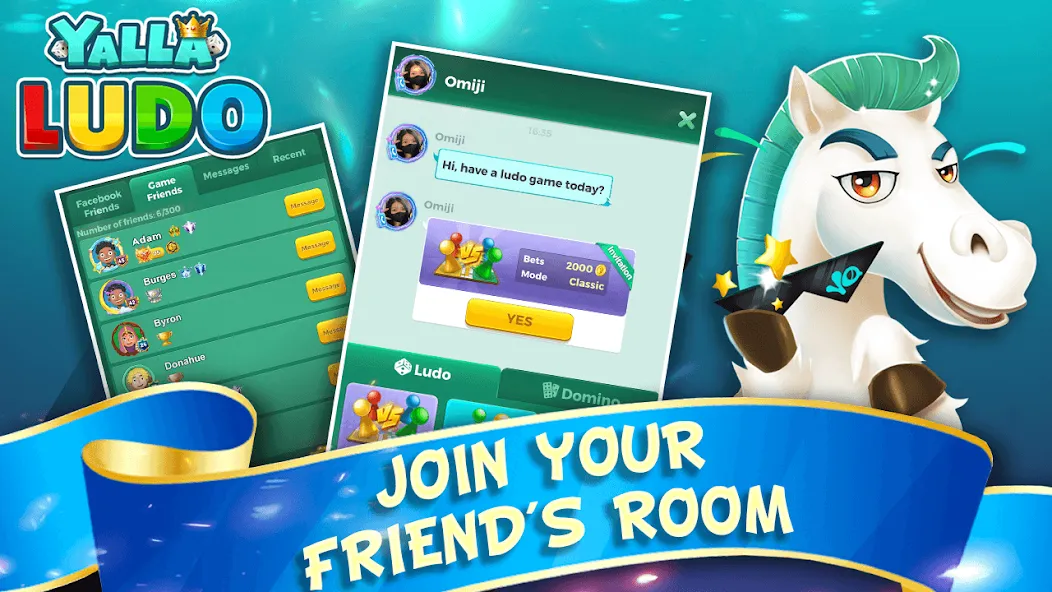 Скачать взломанную Yalla Ludo - Ludo&Domino — Без рекламы и бесконечные монеты — скриншот 5