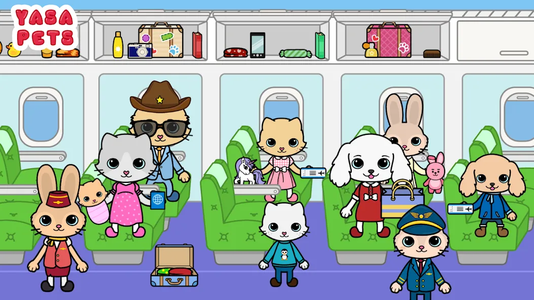 Скачать Yasa Pets Vacation на телефон — Все локации и персонажи открыты — скриншот 2
