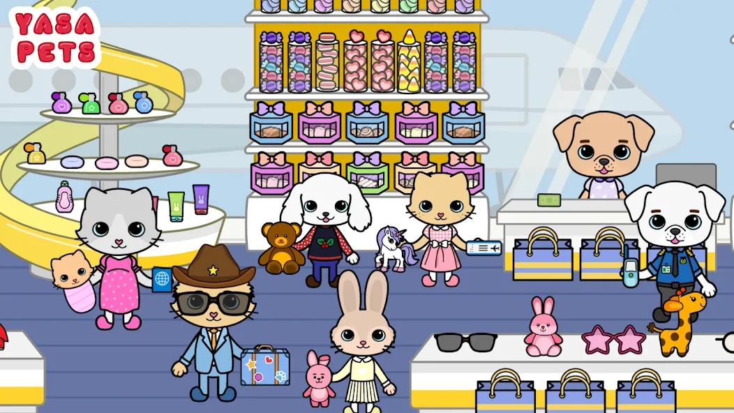 Скачать Yasa Pets Vacation на телефон — Все локации и персонажи открыты — скриншот 4