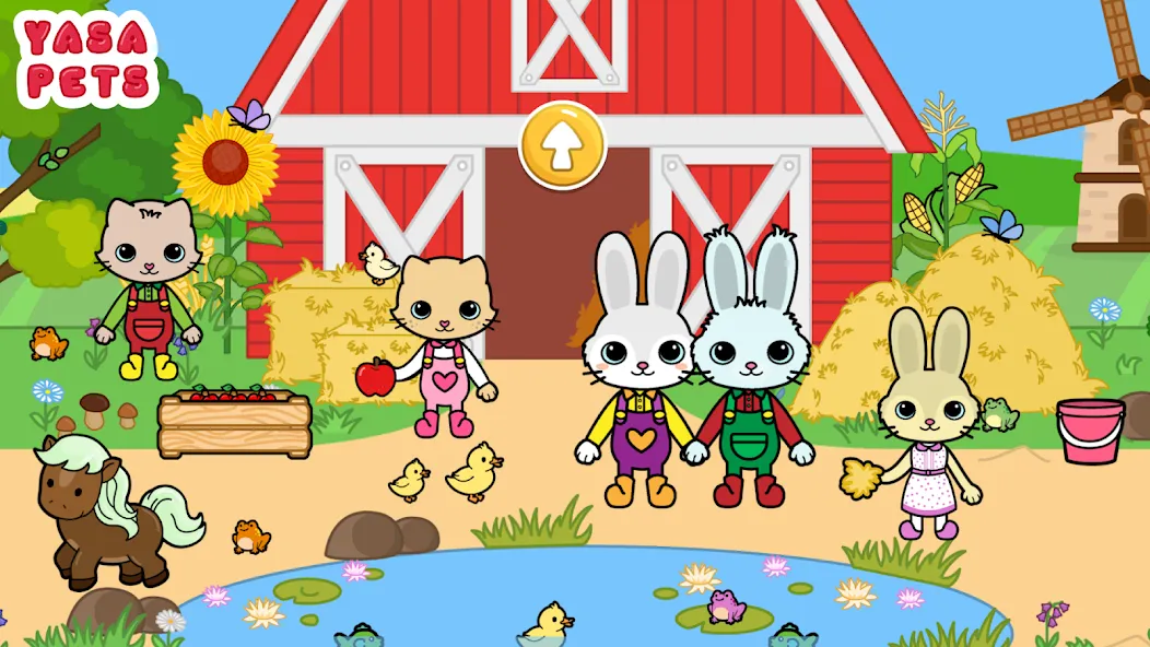 Yasa Pets Farm Mod APK Много монет и всё открыто — Скачать на Андроид — скриншот 1