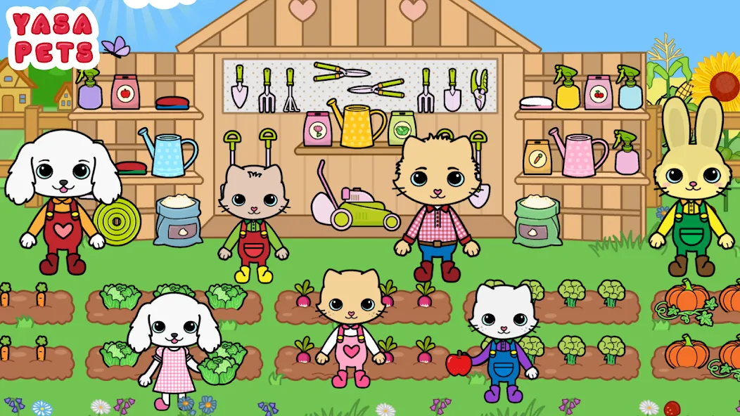 Yasa Pets Farm Mod APK Много монет и всё открыто — Скачать на Андроид — скриншот 5
