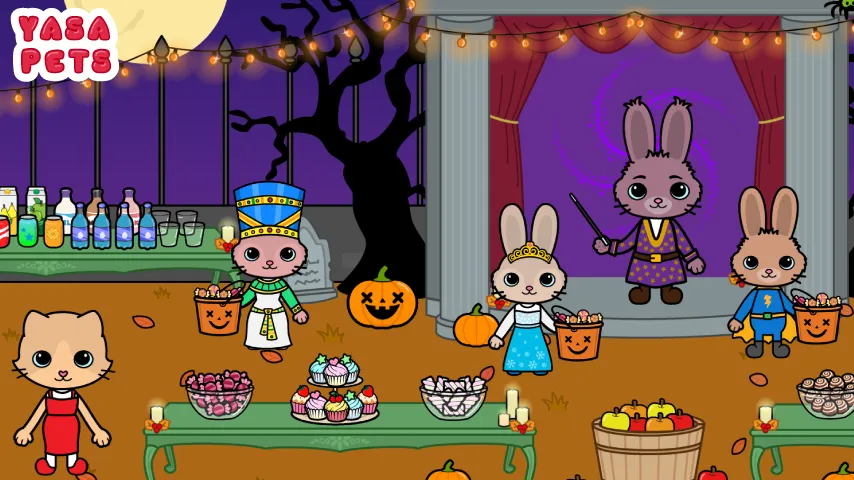 Скачать Yasa Pets Halloween на телефон — Разблокированы все хэллоуинские предметы — скриншот 5