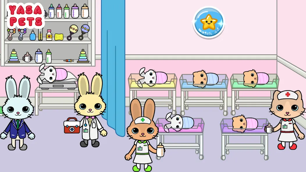 Скачать Yasa Pets Hospital с модом — Безлимитные деньги и всё открыто — скриншот 2