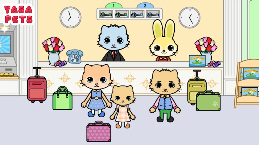 Yasa Pets Hotel MOD APK на Android — Все номера и питомцы открыты — скриншот 1 Yasa Pets Hotel MOD APK на Android — Все номера и питомцы открыты — скриншот 1
