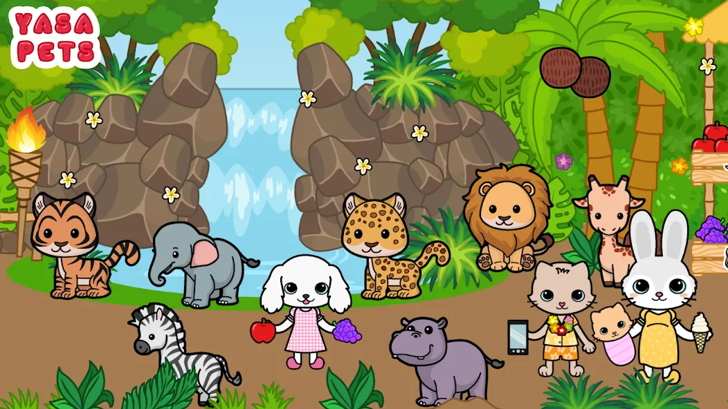 Скачать Yasa Pets Island — Последняя версия (Безлимитные деньги и всё открыто) — скриншот 4
