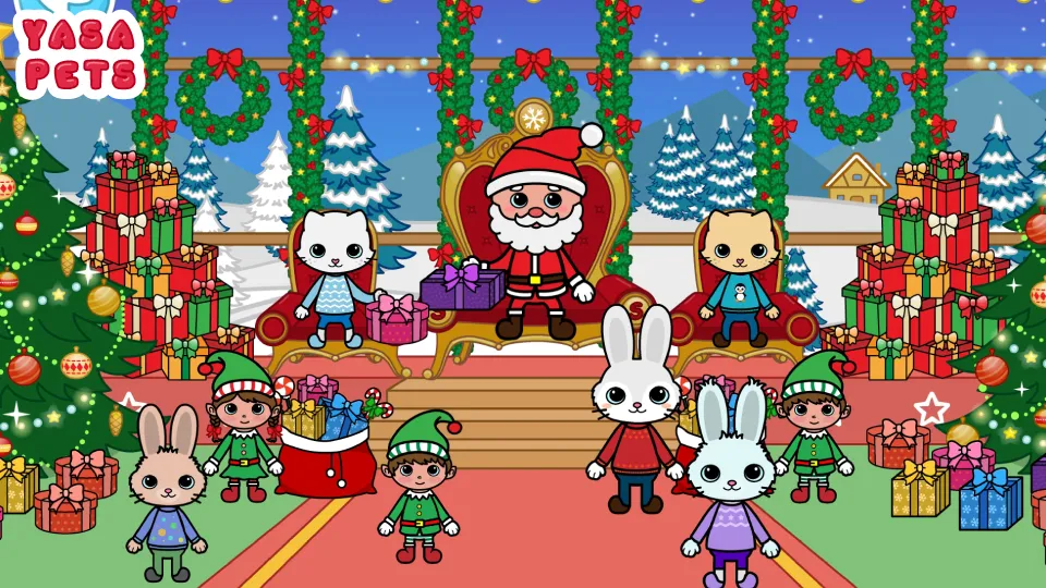Скачать Yasa Pets Christmas на Андроид — Все подарки открыты без рекламы — скриншот 1 Скачать Yasa Pets Christmas на Андроид — Все подарки открыты без рекламы — скриншот 1