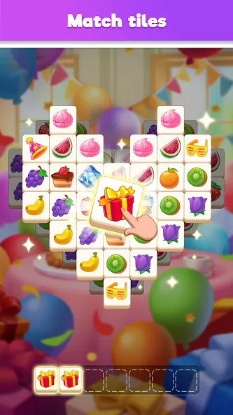 Tile Match Puzzle: Triple Game Mod APK Безлимитные подсказки и жизни — Скачать на Андроид — скриншот 1