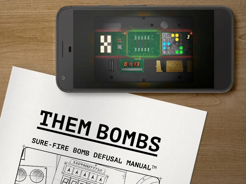 Скачать Them Bombs: co-op board game на Андроид — Безлимитные подсказки и открытые миссии — скриншот 3