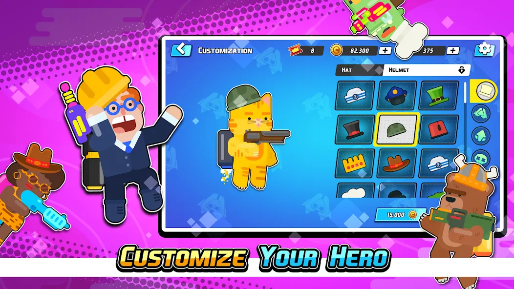 Скачать Gravity Brawl: Hero Shooter — Бесконечные патроны и энергия — скриншот 2