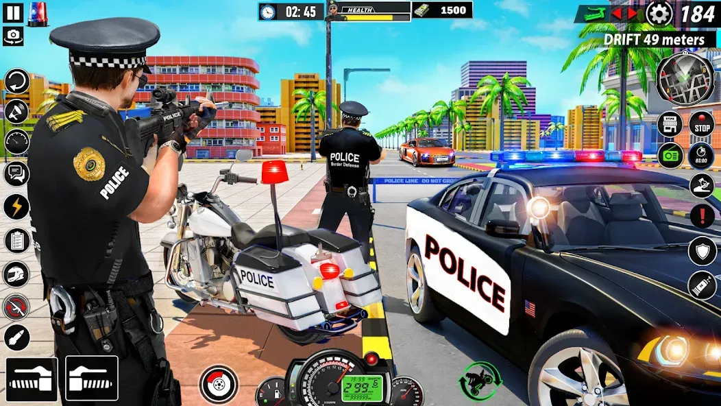Скачать Police Moto Bike Chase Crime с модом — Неограниченные деньги и топливо — скриншот 1
