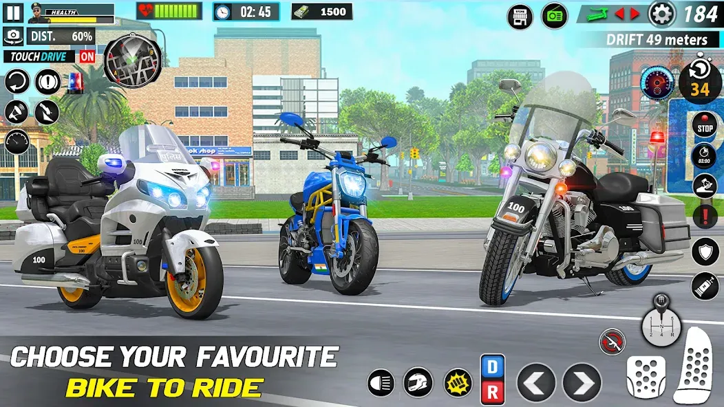 Скачать Police Moto Bike Chase Crime с модом — Неограниченные деньги и топливо — скриншот 2