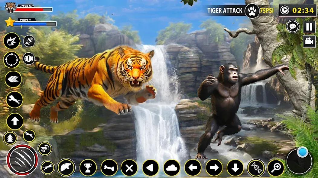 Скачать взлом Tiger Simulator Lion games 3D на Андроид — Безлимитные деньги и энергия — скриншот 2 Скачать взлом Tiger Simulator Lion games 3D на Андроид — Безлимитные деньги и энергия — скриншот 2