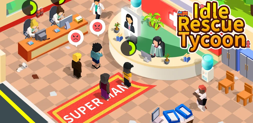 Скачать Idle Rescue Tycoon — Бесконечные деньги и ускорение спасения — скриншот 5